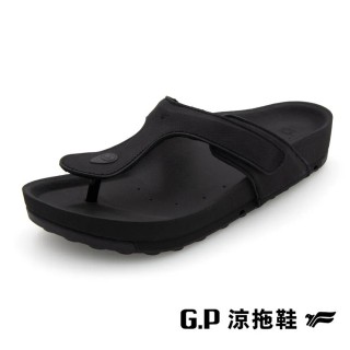 【G.P】VOID防水透氣機能人字柏肯鞋 男鞋(黑色)