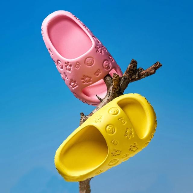 【lemonkid】可愛笑臉拖鞋 粉色(兒童拖鞋)