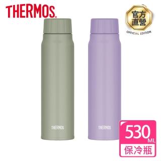 【THERMOS 膳魔師】不鏽鋼氣泡保冷隨身瓶530ml(FJK-500)