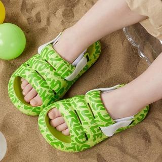 【lemonkid】彩色字母涼鞋-綠色(兒童拖鞋)