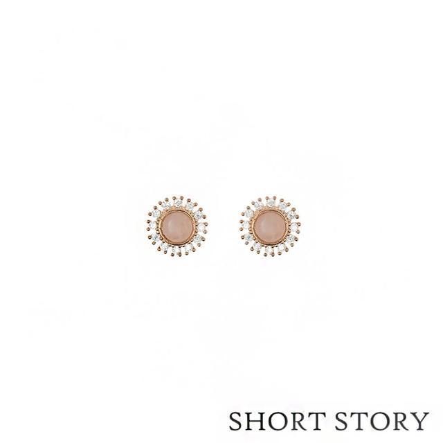 【SHORT STORY】太陽光芒鍍玫瑰金耳環