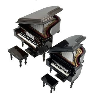 【KM MUSIC】鋼琴音樂盒 鋼琴模型擺飾(模型 音樂盒 樂器模型 袖珍 精品樂器模型 收藏 節日禮物 生日禮物)