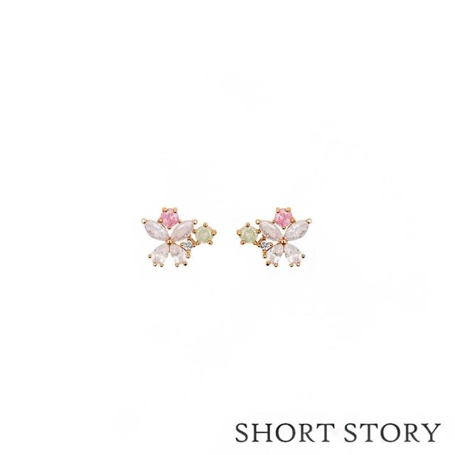 【SHORT STORY】翩翩蝴蝶鍍玫瑰金耳環