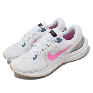 【NIKE 耐吉】慢跑鞋 Wmns Air Zoom Vomero 16 女鞋 白 粉紅 緩震 路跑 運動鞋(DA7698-104)