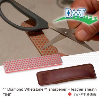 【DMT】4” Diamond Whetstone sharpener 4”鑽石磨刀石-附皮套(#W4F 平滑表面)
