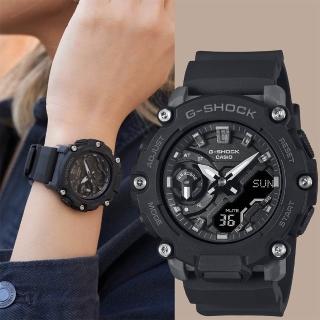 【CASIO 卡西歐】G-SHOCK 中性色戶外時尚手錶-經典黑 畢業禮物(GMA-S2200-1A)