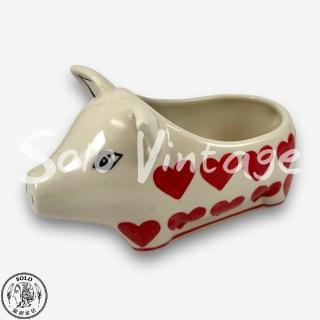 【SOLO 波蘭陶】Manufaktura 波蘭陶 16CM 小豬造型碗 紅心皇后系列