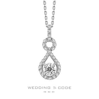 【WEDDING CODE】PT950鉑金 38分鑽石項鍊 4478(天然鑽石 618 禮物)