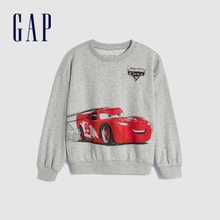 【GAP】男幼童裝 Gap x Disney迪士尼聯名 印花大學T-灰色(773894)