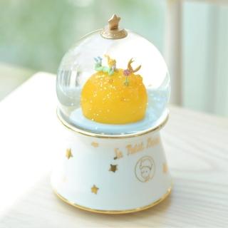 【JARLL 讚爾藝術】小王子B612星球 燈光水晶球音樂盒(官方授權)
