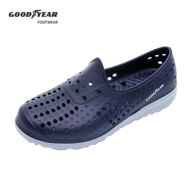 【GOODYEAR 固特異】多功能洞洞鞋/男款 輕量 排水底紋 深藍(GAMP33326)