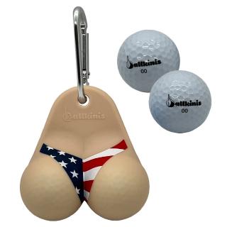 【Ballkinis】比基尼下半身高爾夫球收納吊飾_USA款(超有趣滑稽高爾夫吊飾)