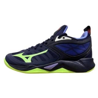 【MIZUNO 美津濃】休閒鞋 男鞋 運動鞋 排球鞋 DIMENSION 藍綠 V1GA224011