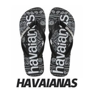 【havaianas 哈瓦仕】HAVAIANAS 哈瓦仕 TOP LOGOMANIA 黑 變形蟲 人字拖 夾腳拖 中性 4148449-0090U