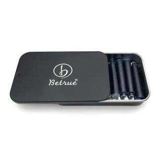 【Betrue】鋼筆專用卡水10入-滑蓋式鐵盒裝(鋼筆卡水/墨水/鋼筆/黑色墨水)
