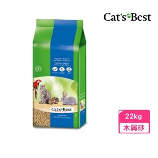 【CAT’S BEST 凱優】粗顆粒木屑砂（藍標崩解型）22kg/40L(貓砂、木屑砂)