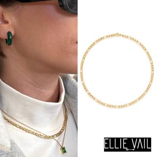 【ELLIE VAIL】邁阿密防水珠寶 金色古巴項鍊 簡約金色頸鍊 Emily Figaro(防水珠寶)