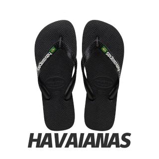 【havaianas 哈瓦仕】Havaianas Brasil Logo 人字拖 海灘鞋 黑 男女款 4110850-1069U