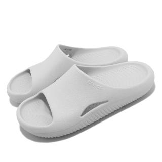 【Crocs】拖鞋 Mellow Slide 男鞋 女鞋 大氣灰色 麵包涼拖鞋 回彈 卡駱馳(2083921FT)