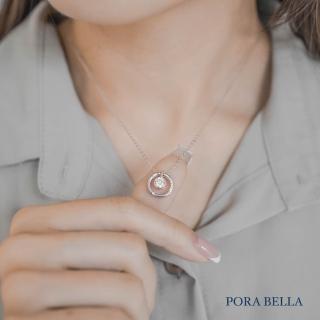 【Porabella】925純銀鋯石項鍊 設計款項鍊 純銀項鍊 母親節禮物 情人節禮物 告白Necklace