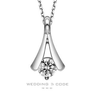 【WEDDING CODE】PT950鉑金 20分鑽石項鍊 14A054020(天然鑽石 618 禮物)