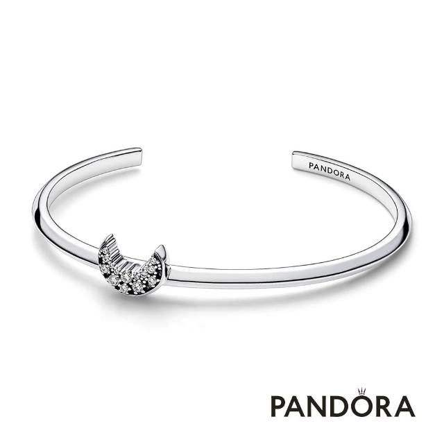 【Pandora 官方直營】璀璨新月開圈手環