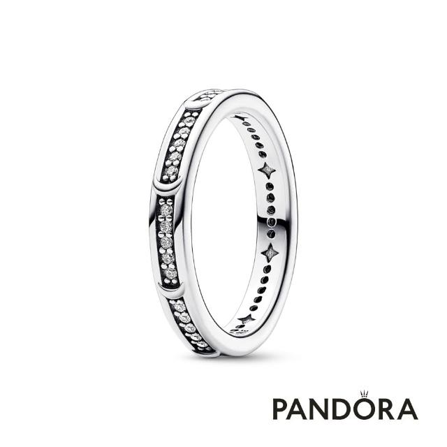 【Pandora 官方直營】璀璨新月戒指