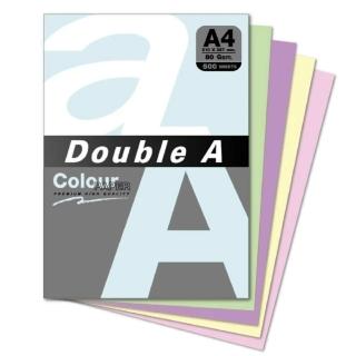 【Double A】彩色影印紙 80G A4-彩虹包(500張/包)