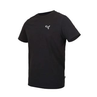 【PUMA】BETTER ESS 男基本系列織標短袖T恤-歐規 休閒 慢跑 上衣 黑白(67597701)