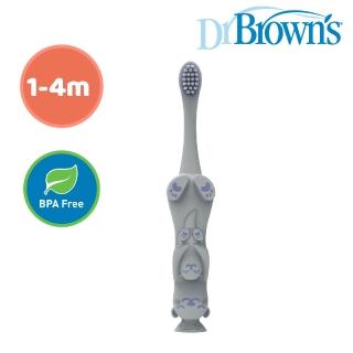 【Dr.Brown’s 布朗博士】嬰幼兒超細柔軟站立牙刷-水獺
