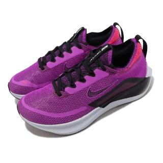 【NIKE 耐吉】慢跑鞋 Wmns Zoom Fly 4 女鞋 紫 黑 緩震 襪套式 運動鞋(CT2401-501)