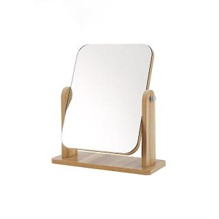 【zozo】木質化妝鏡-小號(桌上化妝鏡 木頭化妝鏡 化妝鏡子 梳妝鏡 鏡子)