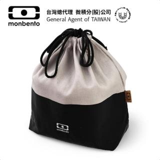 【monbento夢邦多】mb便當束口袋－橡木玄黑(monbento夢邦多法式便當盒餐盒)