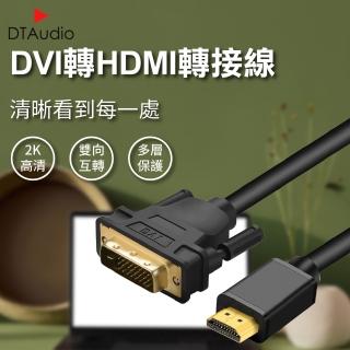 【聆翔】1.5M DVI轉HDMI轉接線(2K HDMI DVI 轉接線 轉接頭 電腦螢幕 電視 筆記型電腦 雙螢幕)