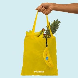 【英國 Luckies】美味水果收納環保購物袋-香濃甜蕉(兩入/公司貨)