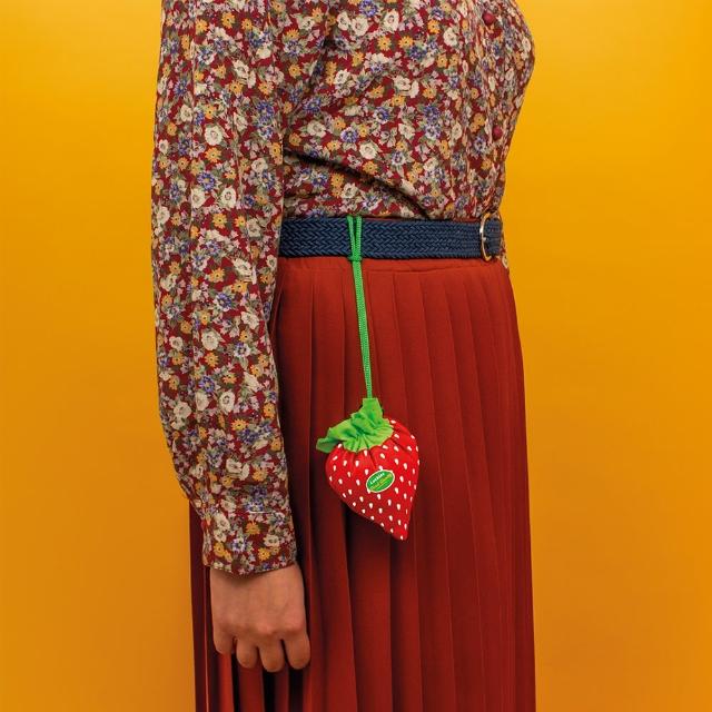 【英國 Luckies】美味水果收納環保購物袋-甜心野莓(兩入/公司貨)
