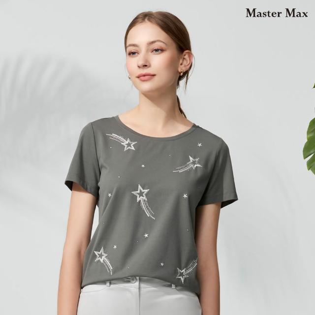 【Master Max】質感繡流星圖騰短袖上衣(8317036)