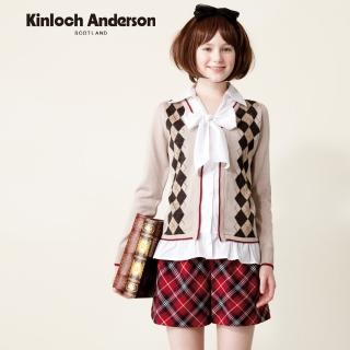 【Kinloch Anderson】甜美蝴蝶結紅格短褲 金安德森女裝 KA027520813(KA0275208 紅)