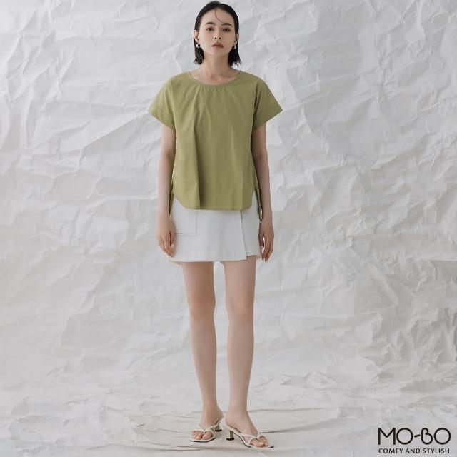 【MO-BO】簡約圓領質感棉上衣