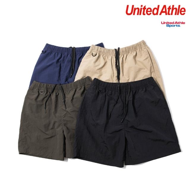 【United Athle】日本授權 1880-01 機能抽繩尼龍 拉鍊短褲(United Athle 機能抽繩尼龍 拉鍊短褲)