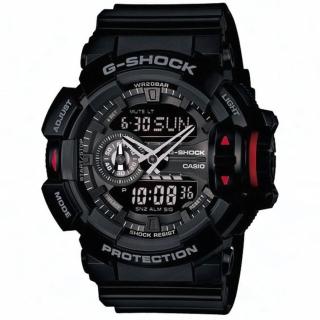 【CASIO 卡西歐】G-SHOCK 街頭潮流雙顯手錶 畢業 禮物(GA-400-1B)