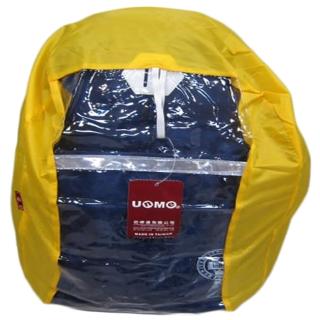 【SNOW.bagshop】雨衣罩台灣製造背包雨衣罩40L輕巧好收納不占空間(可掛包包輕便攜帶防水尼龍透明PVC材質)