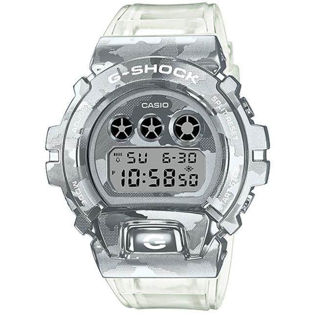 【CASIO 卡西歐】G-SHOCK  冰酷迷彩時尚電子手錶 畢業 禮物(GM-6900SCM-1)