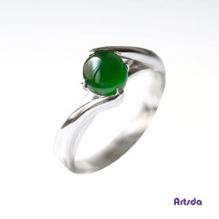【Artsda】老坑翡翠 單顆戒指(天然Ａ貨 18K金)