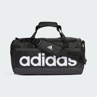 【adidas 愛迪達】手提包 健身包 運動包 旅行袋 中型 LINEAR DUFFEL M 黑 HT4743