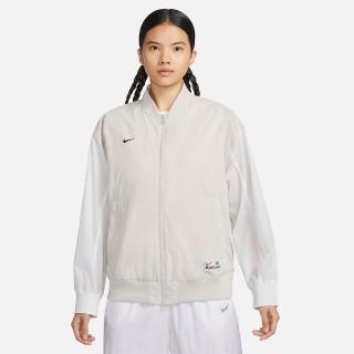 【NIKE 耐吉】外套 女款 運動外套 夾克 AS W NSW WVN VSY BMR JKT GCEL 淺灰色 FQ0703-072