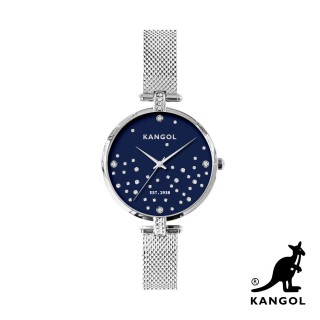 【KANGOL】英國袋鼠│細緻璀璨碎鑽錶 / 手錶 / 腕錶 - KG72232-07X(靜謐藍)