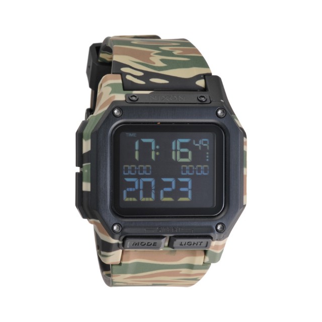 【NIXON】THE REGULUS 時代科技多功能電子腕錶-叢林迷彩(A1180-2351)