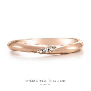 【WEDDING CODE】14K金 3分鑽石女對戒 3105玫(天然鑽石 618 禮物)