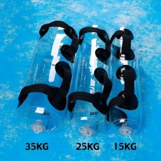 【法拉米拉】透明健身水袋注水負重軟體啞鈴(便攜式 力量訓練 可充氣舉重袋)